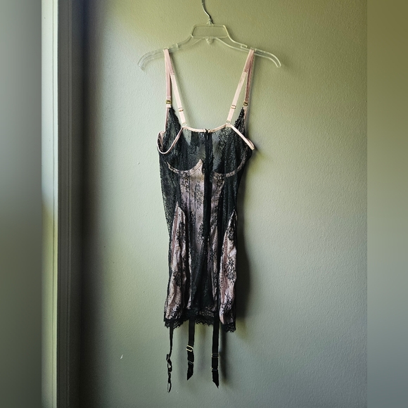 NWT Fredricks of Hollywood Rosalind Satin & Lace Underwire Chemise & Panty - Picture 10 of 14